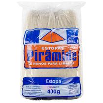 Estopa Branca Uso Geral 400g Pirâmides - Estopas Piramides