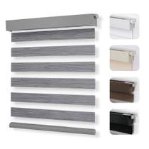 Estor Cebra Sin Cuerda Joydeco Gris 76x190cm Estor Cebra Sin Cuerda Joydeco Gris 76x190cm