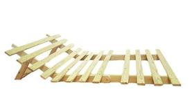 Estrado Cama King Base Futon Madeira Maciça Cor Imbuia