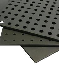 Estrado De Borracha 25mm X 0,50cm X 0,50cm C/ Furo Piso-Pro