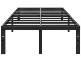 Estrado de Cama FSCHOS King Size Plataforma de Metal Preta 45 cm