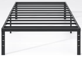 Estrado de Cama NEW JETO Solteiro Metal com Armazenamento 30cm Preto Estrado de Cama NEW JETO Solteiro Metal com Armazenamento 30cm Preto