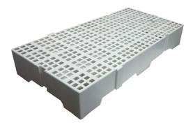 Estrado De Plástico Branco 13x41x82 Cm - Pisoplastic
