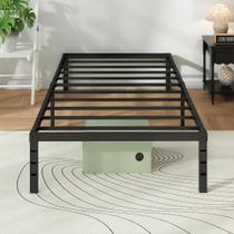 Estrado Metálico Chroark Solteiro 46 cm de Altura Suporte em Aço Preto Estrado Metálico Chroark Solteiro 46 cm de Altura Suporte em Aço Preto