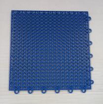 Estrado Modular Plástico Kit 22 peças na cor Azul, tamanho da peça 30 x 30 x1,4cm