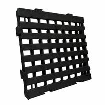 Estrado Palete Plástico Piso 40x40x4,5cm Reforçado Modular Preto Estrado Palete Plástico Piso 40x40x4,5cm Reforçado Modular Preto