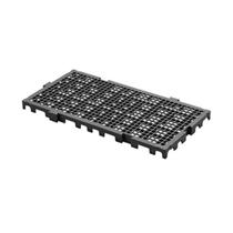 Estrado Piso Deck Plástico 50x25x2,5cm Preto