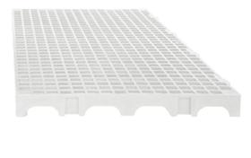 Estrado Piso Pallet Plástico Resistente 25x50 Paletes Branco - Trioplast