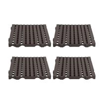 Estrado Piso Plástico (4 un = 1m²) 4,5x50x50 Preto Alta Resistência - Della Plast