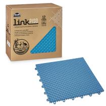 Estrado Plástico Encaixável Modular Piso Azul 1M2 12 Placas