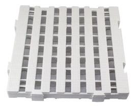Estrado plastico modular 400x400x45 branco