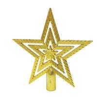 Estrela Árvore de Natal Ponteira Brilhante Decoração Enfeite de Natal