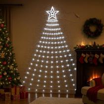 Estrela Cachoeira 209 Leds 9 Fios 2m Bivolt Luz Fada Natal Pisca Pisca