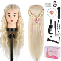 Estrela da beleza Mannequin Head com 80% de cabelo humano real