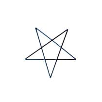 Estrela de 5 ponta para Assentamento 25cm