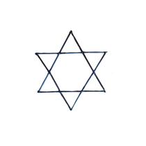 Estrela de 6 ponta para Assentamento 25cm