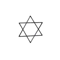 Estrela de 6 pontas para assentamento Estrela de 6 pontas para assentamento