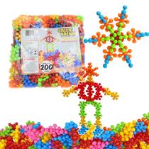 Estrela De Encaixe Super Star Saco 200 Pçs Blocos De Montar - Crie E Brink Estrela De Encaixe Super Star Saco 200 Pçs Blocos De Montar - Crie E Brink