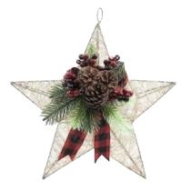 Estrela de Natal Aramada Rose Gold - 30cm