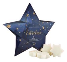 ESTRELA DE NATAL COM 10 MINI SABONETES EM BARRA EM FORMATO ESTRELINHA 11g CHÁ BRANCO ÁGUA DE CHEIRO