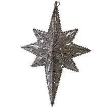 Estrela Decor Prata de Pendurar 50 x 30 cm Tok da Casa Estrela Decor Prata de Pendurar 50 x 30 cm Tok da Casa