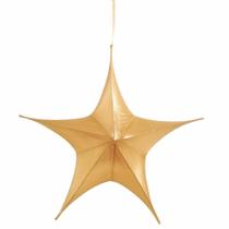 Estrela Decorativa Aérea Ouro 110x110x40cm C/1 Unid 1594286 - Cromus