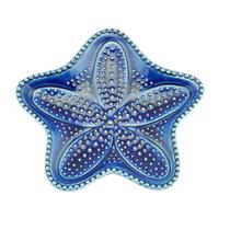 Estrela Decorativa Cerâmica Ocean Azul 15cm Bon Gourmet