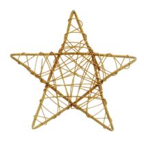 Estrela Decorativa De Rattan 25cm 1 Unidade - Cromus