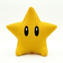 Estrela Decorativa Geek Amarela 10cm Enfeite Colecionável