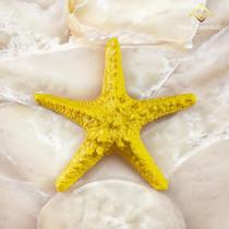 Estrela do Mar 9 Cm Amarelo Decorativa Charme para Seu Ambiente Envio Rapido AVB DECOR