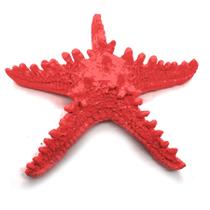 Estrela Do Mar Decorativa Enfeite Oferenda Vermelha 15cm