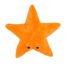 Estrela Do Mar Laranja Com Olhos 20cm Fofo Pelúcia