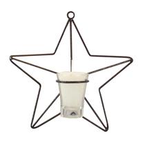 Estrela M 23 cm Porta Vela Branca Arandela Decorativa Parede Estrela M 23 cm Porta Vela Branca Arandela Decorativa Parede