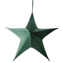 Estrela Natalina Verde 65Cm Em Tecido 1038002 Cromus