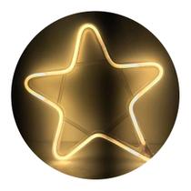 Estrela Neon Enfeite De Natal Decoração 30cm 127vts