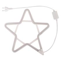 Estrela Neon Led Branco Frio Enfeite De Natal Pendente - ZEIN Estrela Neon Led Branco Frio Enfeite De Natal Pendente - ZEIN