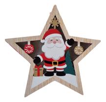 Estrela Papai Noel Natal Led Decoração Enfeite Natalina