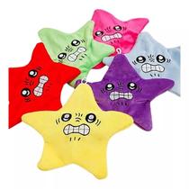 Estrela Pelúcia Falante Brava Chuta Repete Frases Fala Toca Música Som e Luz