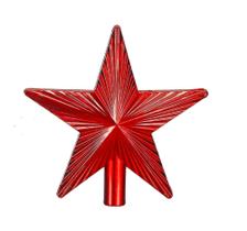 Estrela Ponteira Arvore De Natal Enfeite 15cm