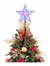 Estrela Ponteira Arvoré De Natal Luminosa 10 Leds Coloridos