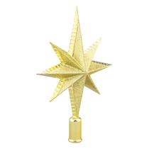 Estrela Ponteira De Luxo De Natal Plástica Brilhante De 27cm Estrela Ponteira De Luxo De Natal Plástica Brilhante De 27cm