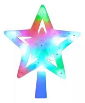 Estrela Ponteira Led 17,5 Cm Enfeite Árvore De Natal Bivolt