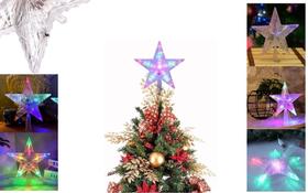 Estrela Ponteira Led Color Colorida Bateria Árvore De Natal