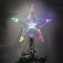 Estrela Ponteira para Árvore de Natal Colorida LED Colorido