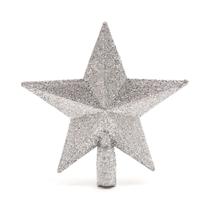 Estrela Ponteira Para Arvore de Natal Glitter 15cm Linda - KLIZZ