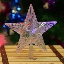Estrela Ponteira Pisca Funções Árvore Natal Enfeite Natalino