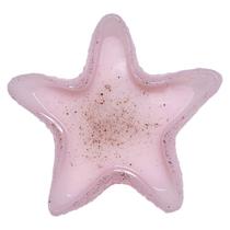 Estrela Porta Objeto Ou Pendurar Resina Rosa-Claro Com Areia
