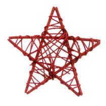 Estrela Rattan Vermelho 15cm - Cromus
