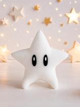 Estrela Tricotada Luminosa SUPER STAR para Decoração que Brilha no Escuro Estrela Tricotada Luminosa SUPER STAR para Decoração que Brilha no Escuro