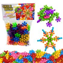 Estrelas de Montar Super Star 80 Peças Crie e Brink Brinquedo Educativo Infantil